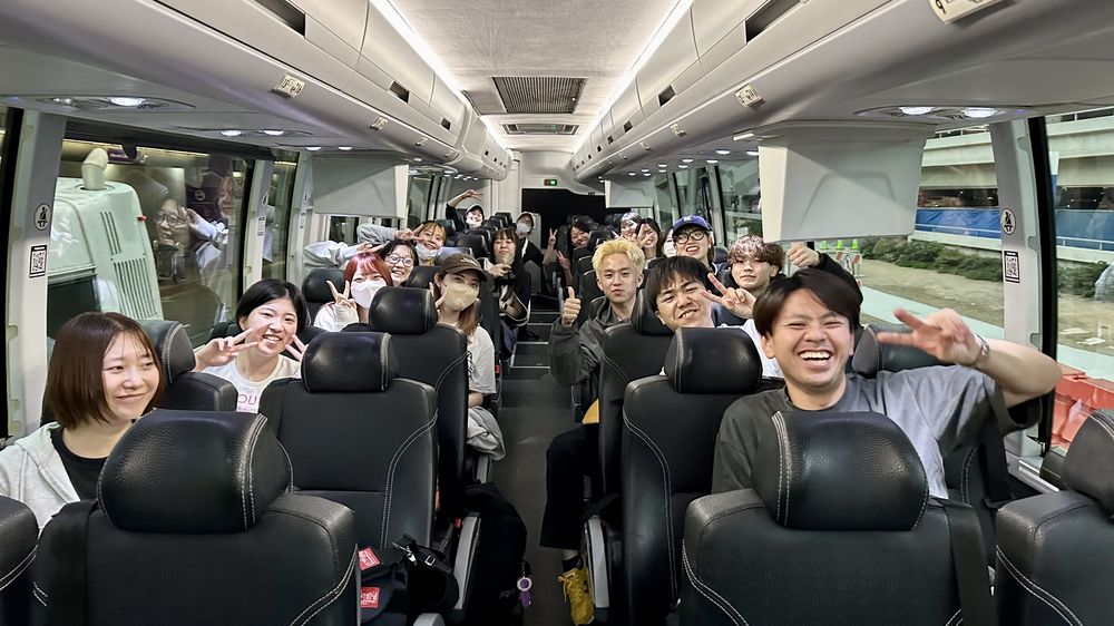 Student group at campus orientation